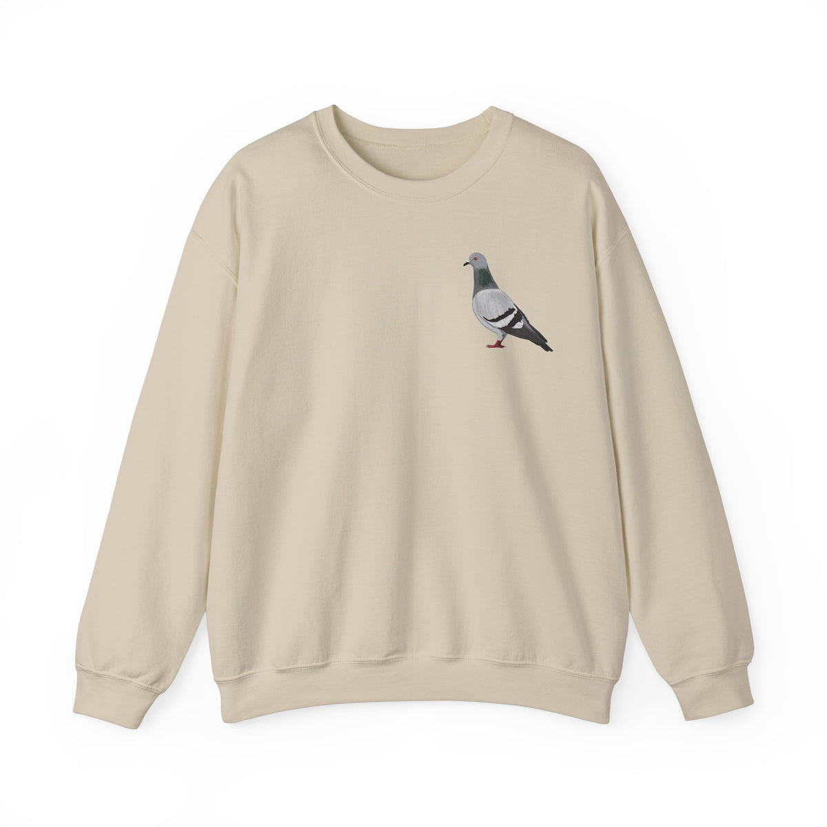 Taube Sweatshirt Vogelmotiv in Dark Heather