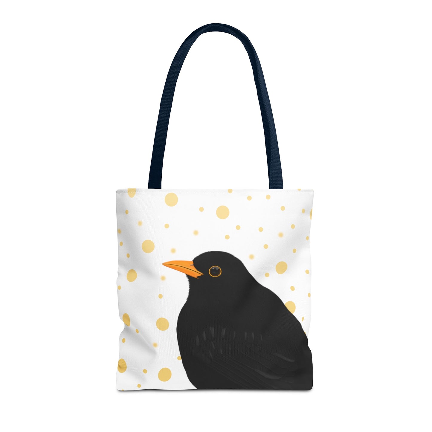 Amsel Tragetasche mit Accessories Hintergrund
