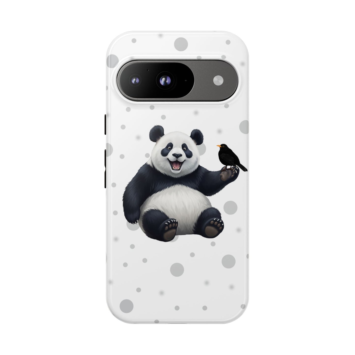 Amsel mit Panda iPhone & Google Pixel Tiermotiv Handyhülle - Tierisch guter Schutz