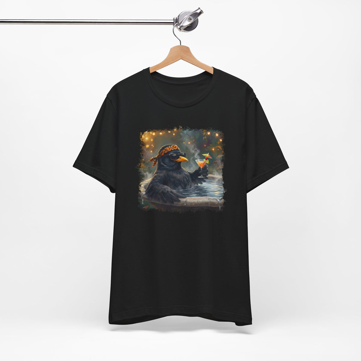 Amsel Vogel T-Shirt in Black