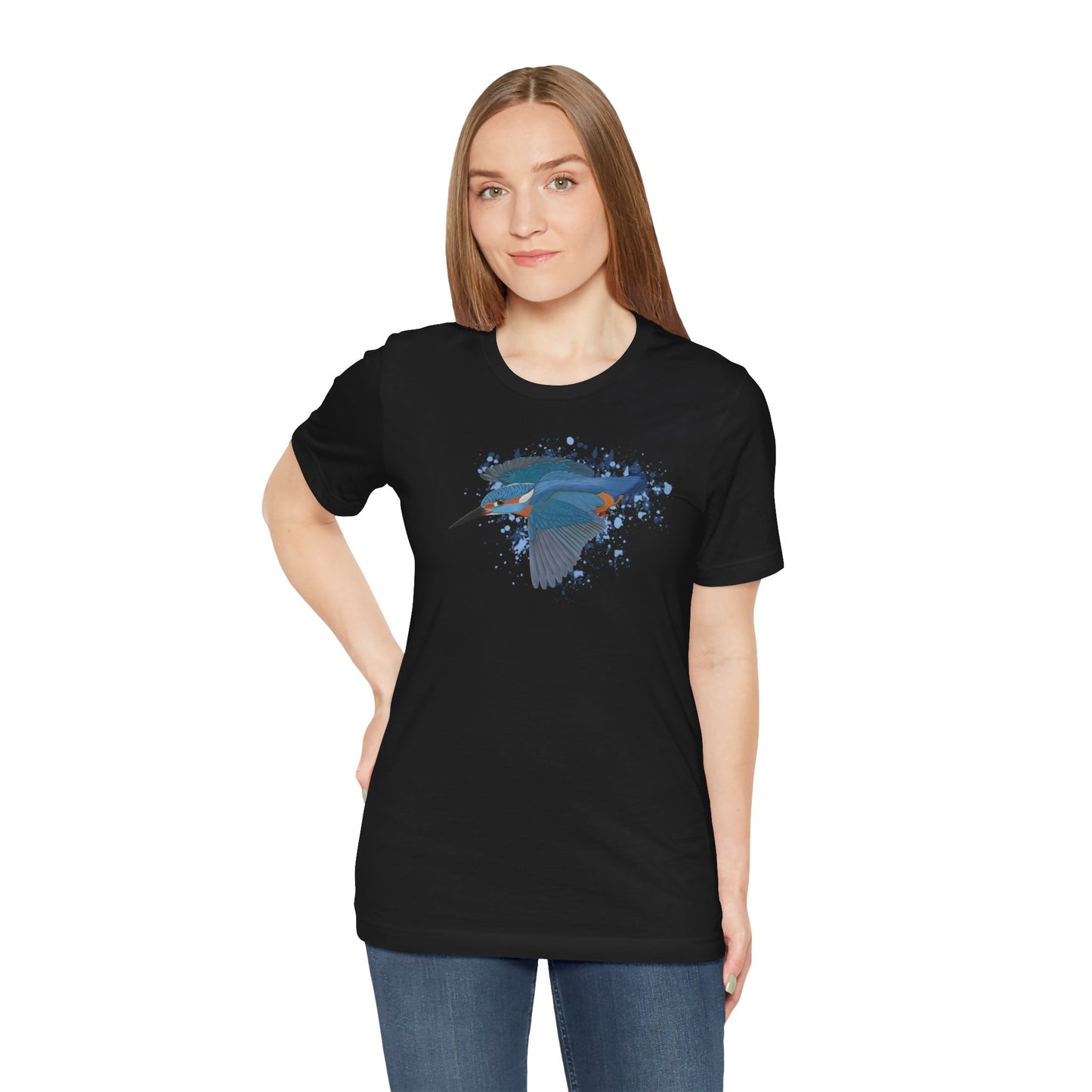 Eisvogel im Flug Vogel T-Shirt für Vogelfreunde