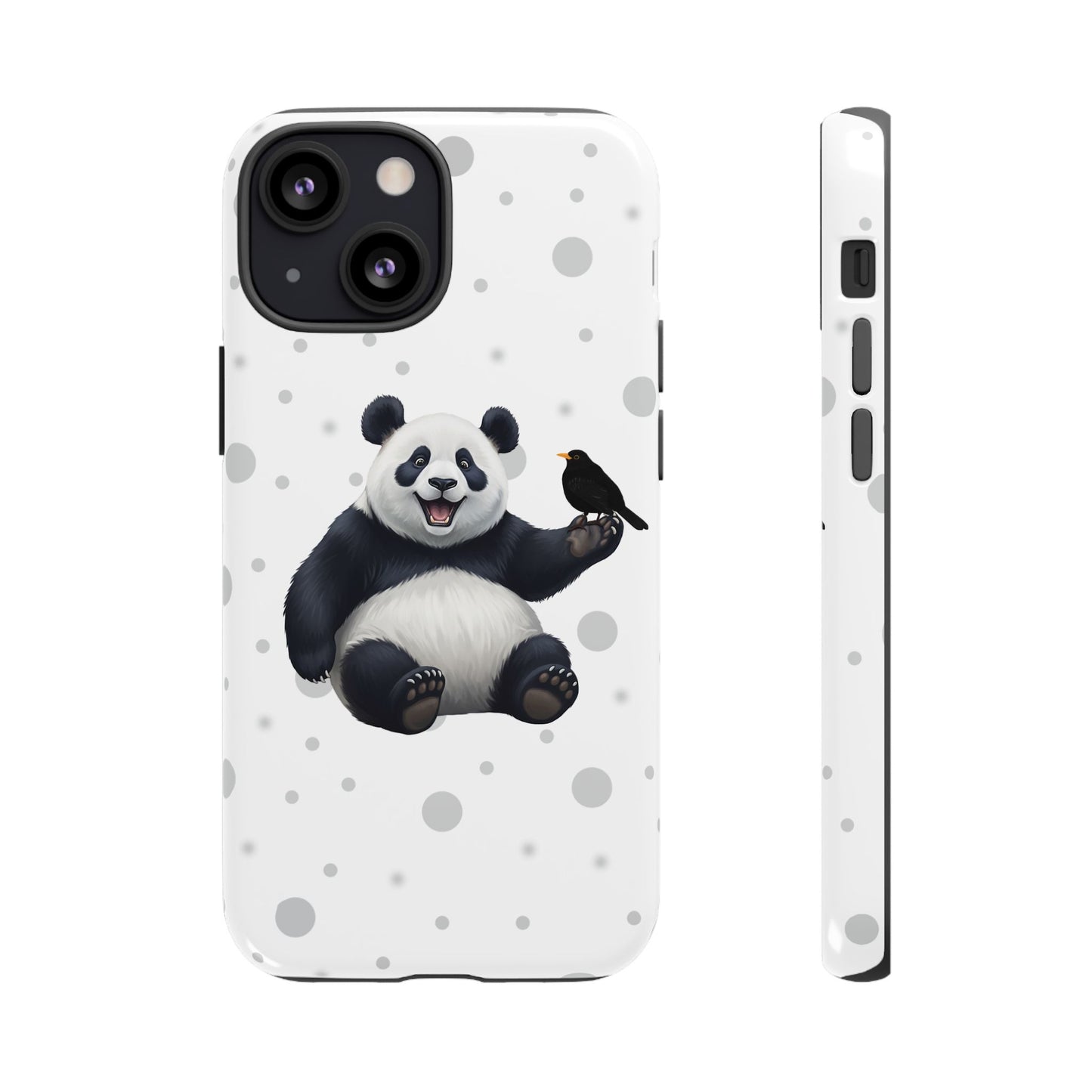 Amsel mit Panda iPhone & Google Pixel Tiermotiv Handyhülle - Tierisch guter Schutz