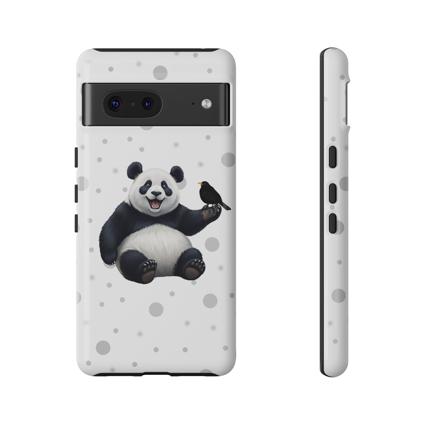 Amsel mit Panda iPhone & Google Pixel Tiermotiv Handyhülle - Tierisch guter Schutz