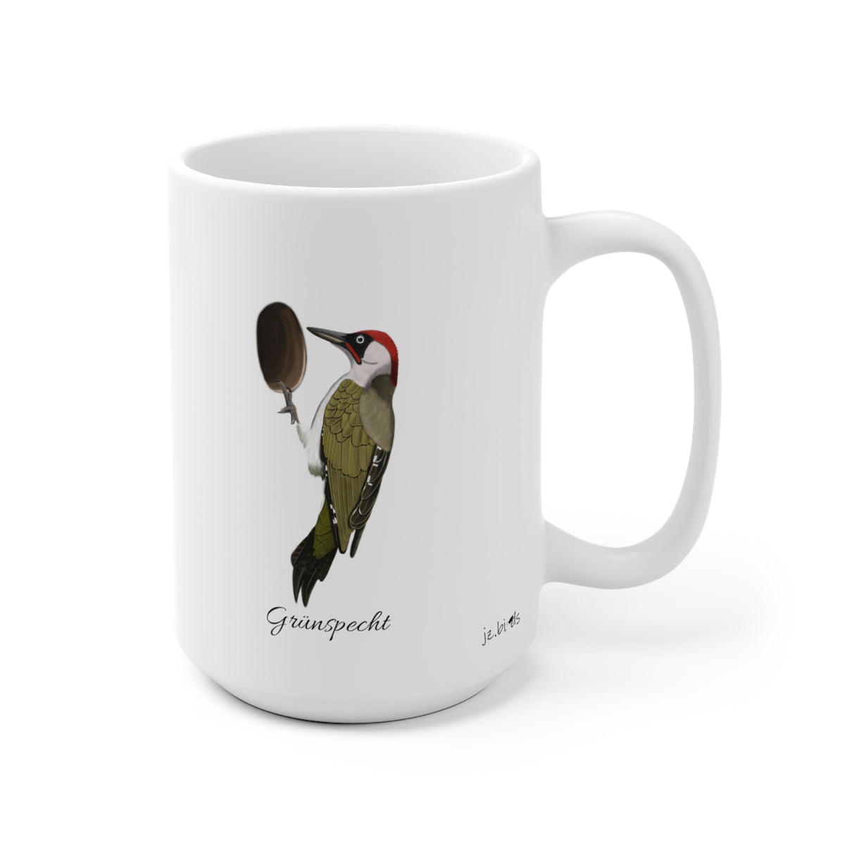Grünspecht Tasse mit 11 oz Hintergrund