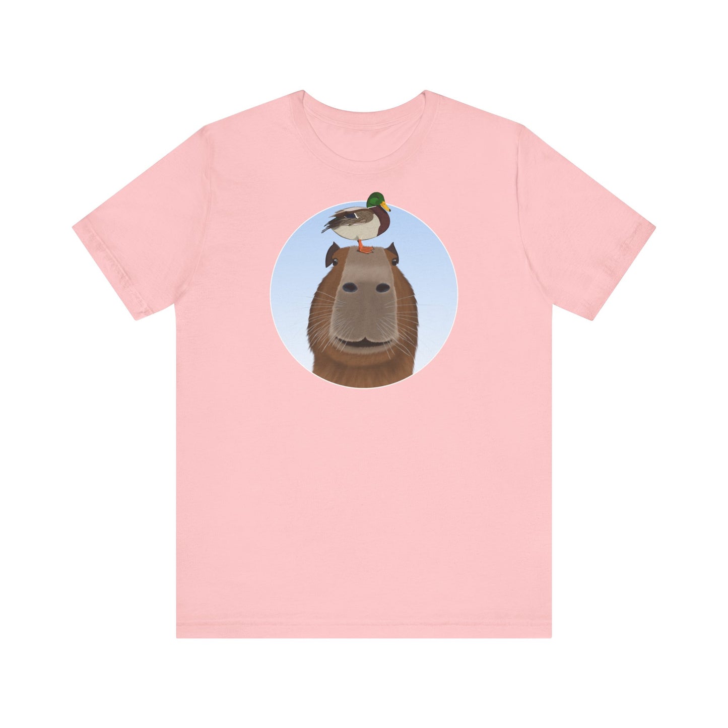 Capybara mit Ente T-Shirt – bird graphic tee und watching gear Stil