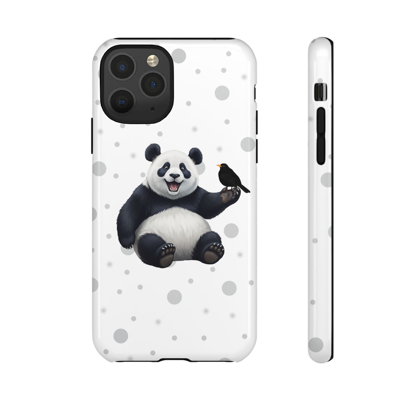 Amsel mit Panda iPhone & Google Pixel Tiermotiv Handyhülle - Tierisch guter Schutz