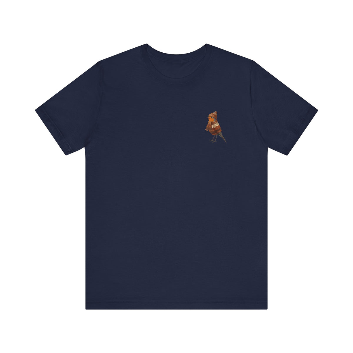 Rotkehlchen Vogel T-Shirt mit bird graphic tee Hintergrund