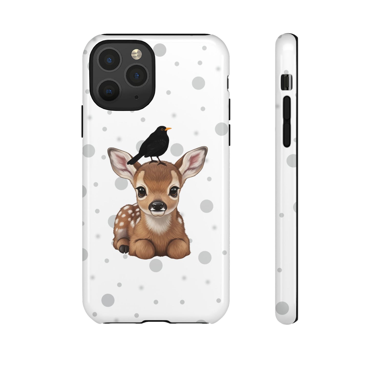 Amsel mit Rehkitz iPhone & Google Pixel Tiermotiv Handyhülle - Tierisch guter Schutz