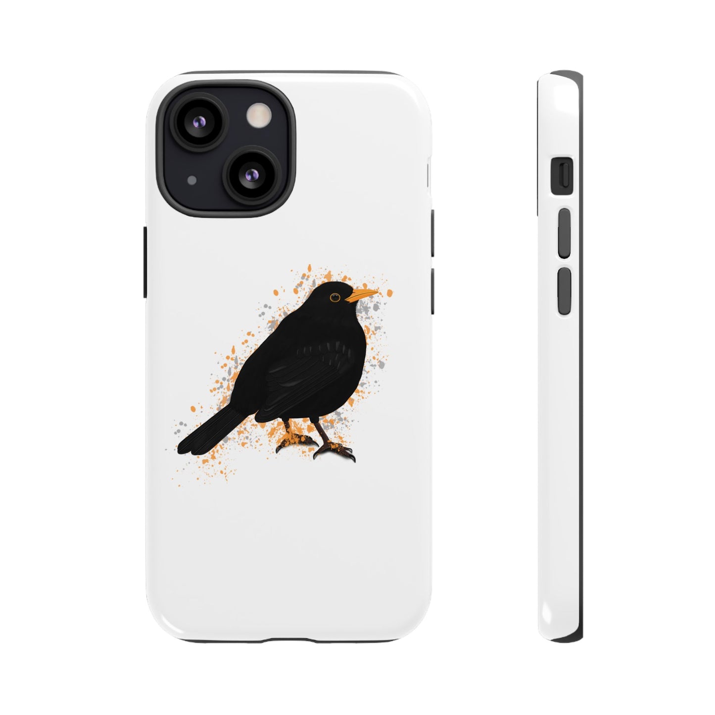 Amsel Vogel iPhone & Google Pixel Vogelmotiv Handyhülle Weiß