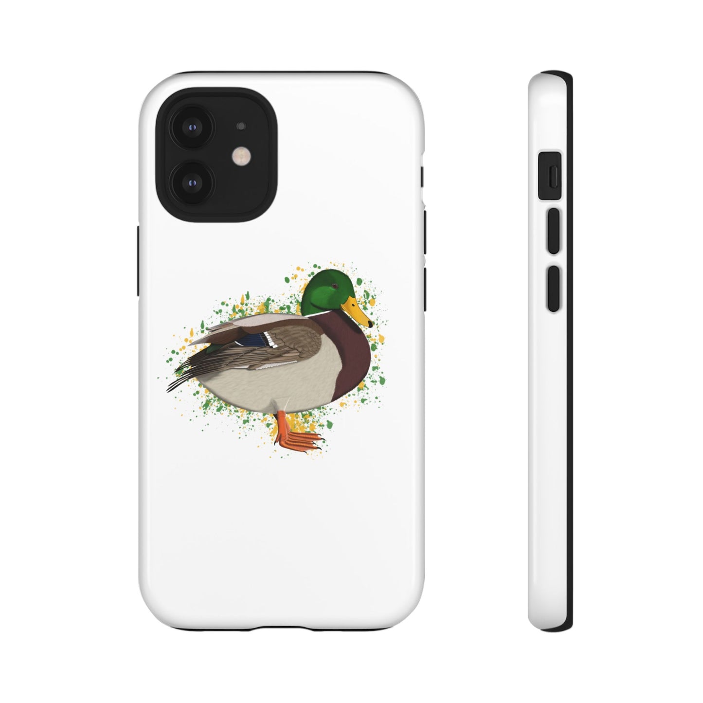 Stockente Ente Vogel iPhone & Google Pixel Vogelmotiv Handyhülle Weiß