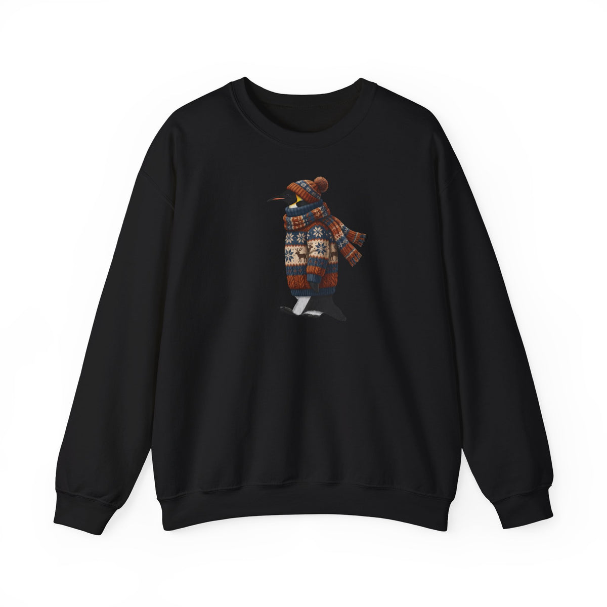 Pinguin Sweatshirt Vogelmotiv – Animal Graphic Tee, Casual Everyday Wear