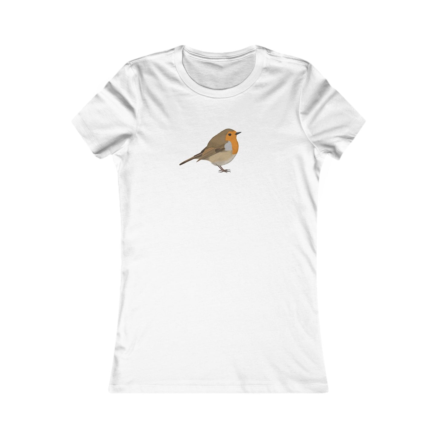 Rotkehlchen Frauen T-Shirt – Bird Graphic Tee, Watching