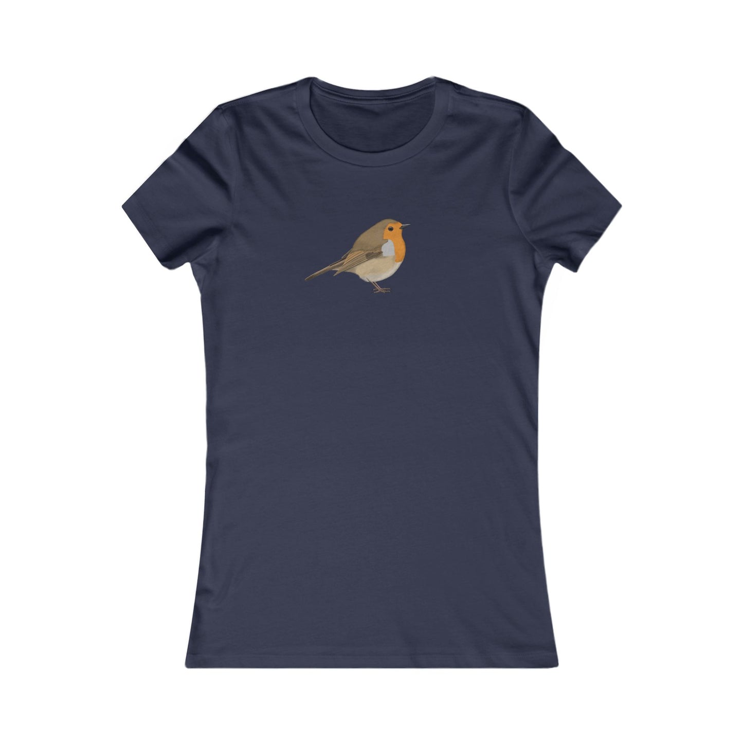 Rotkehlchen Frauen T-Shirt – Bird Graphic Tee und Watching Stil