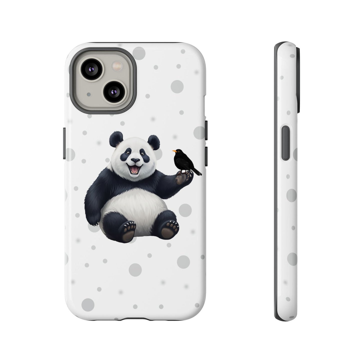 Amsel mit Panda iPhone & Google Pixel Tiermotiv Handyhülle - Tierisch guter Schutz