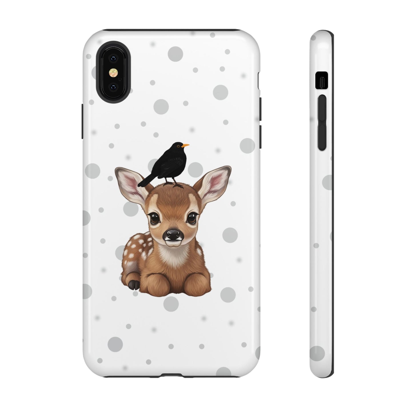 Amsel mit Rehkitz iPhone & Google Pixel Tiermotiv Handyhülle - Tierisch guter Schutz