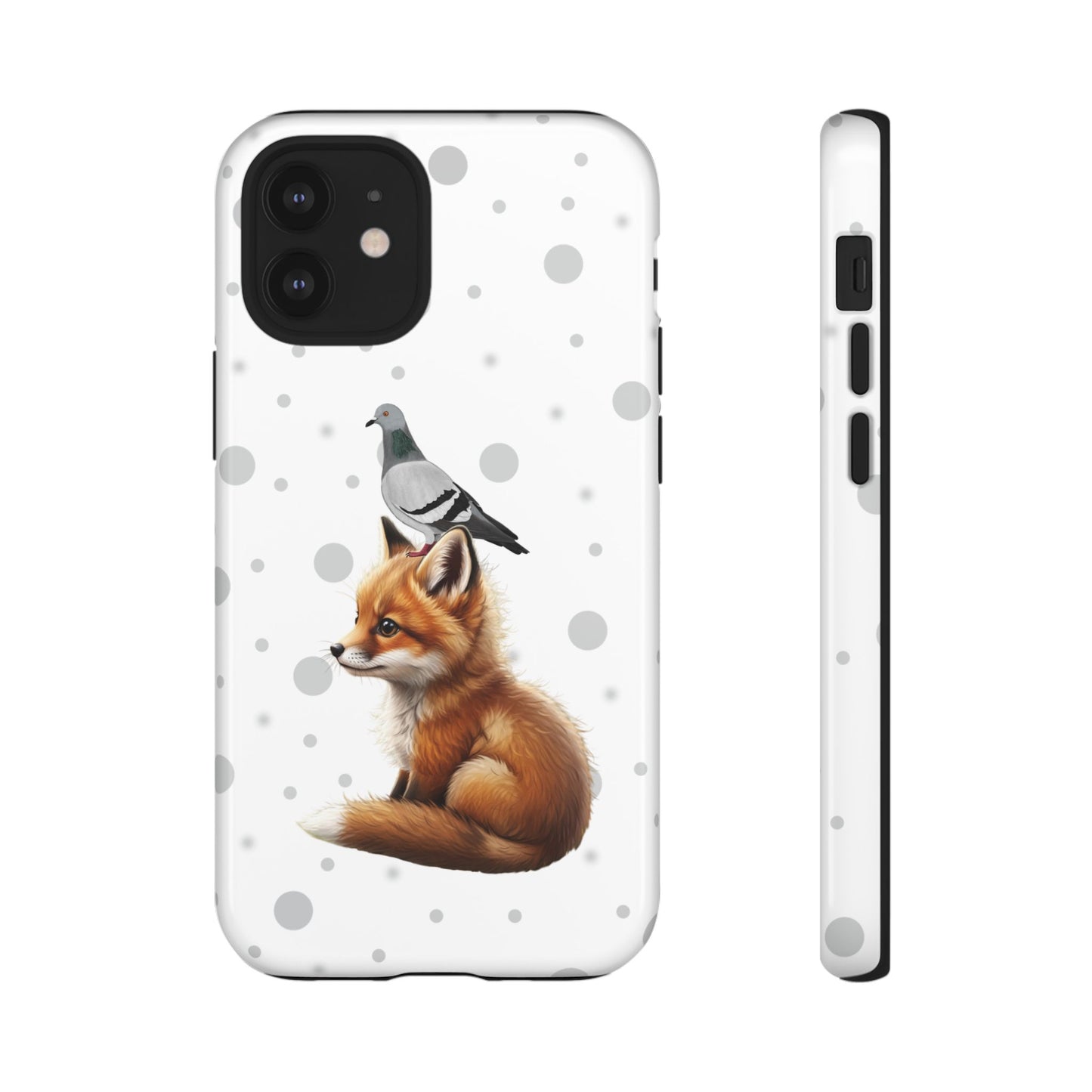 Taube mit Fuchs iPhone & Google Pixel Tiermotiv Handyhülle - Tierisch guter Schutz