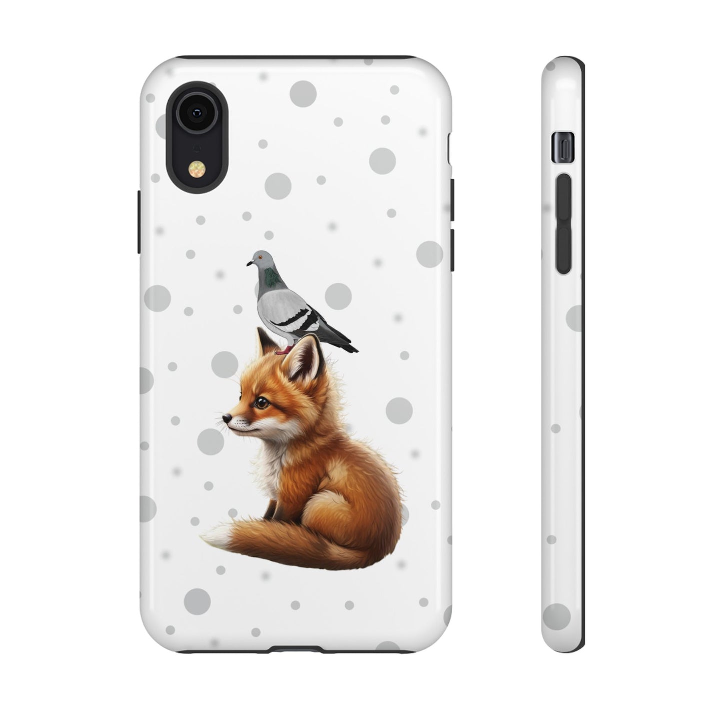 Taube mit Fuchs iPhone & Google Pixel Tiermotiv Handyhülle - Tierisch guter Schutz
