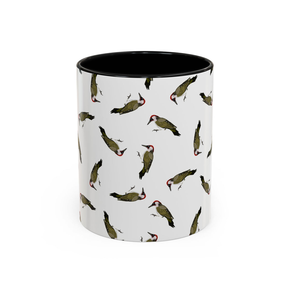 Grünspecht Tasse mit Accent Coffee Mug Hintergrund