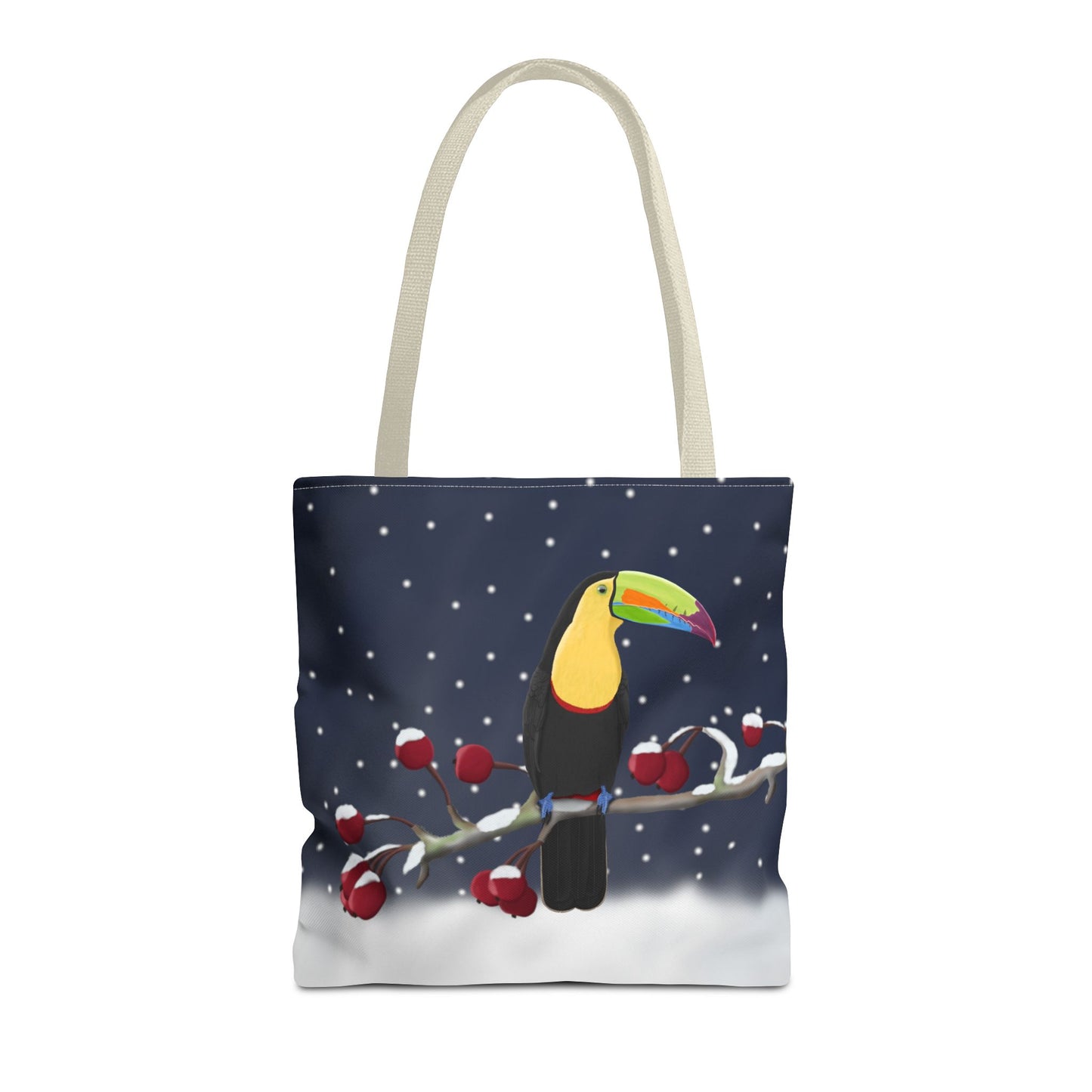 Tukan auf einem Tragetasche – Accessories und All Over Print Stil