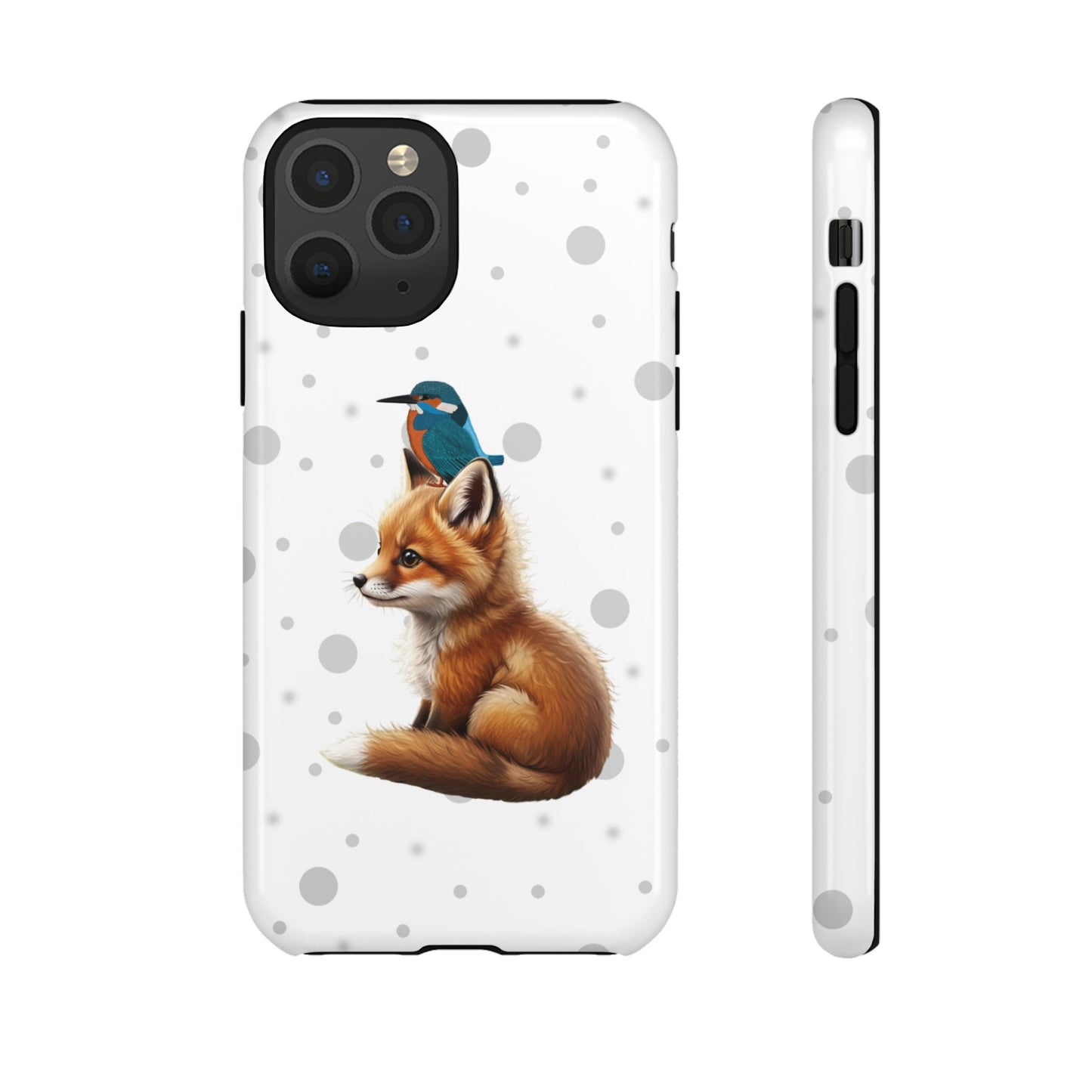 Eisvogel mit Fuchs iPhone & Google Pixel Tiermotiv Handyhülle - Tierisch guter Schutz