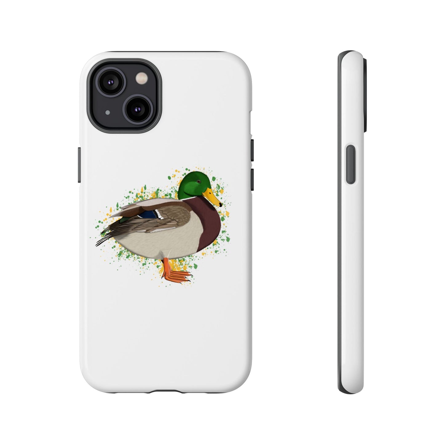 Stockente Ente Vogel iPhone & Google Pixel Vogelmotiv Handyhülle Weiß