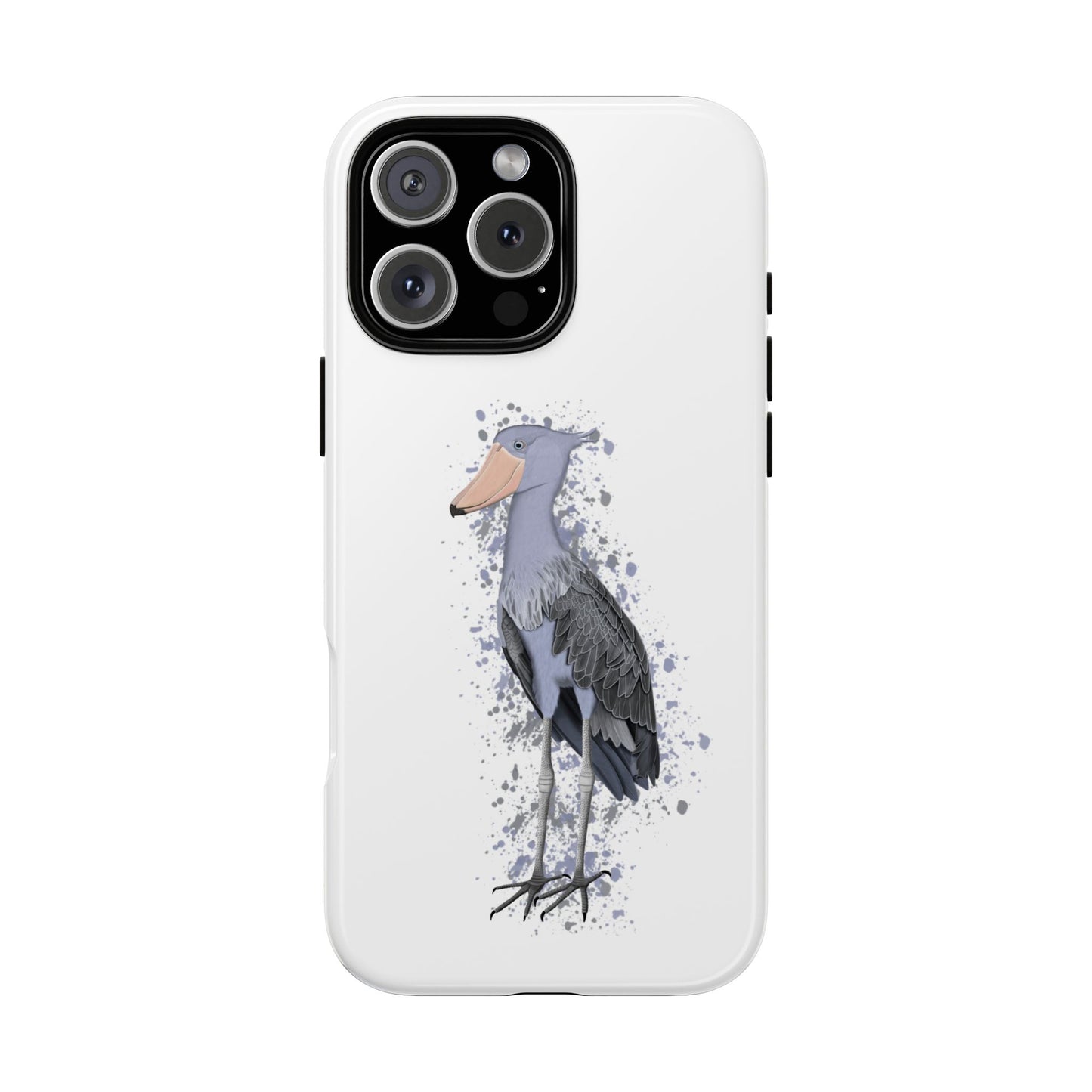 Schuhschnabel Vogel iPhone & Google Pixel Vogelmotiv Handyhülle Weiß