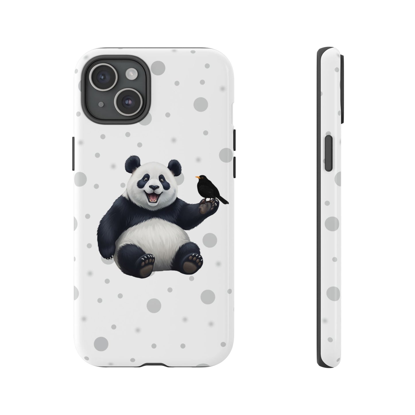 Amsel mit Panda iPhone & Google Pixel Tiermotiv Handyhülle - Tierisch guter Schutz