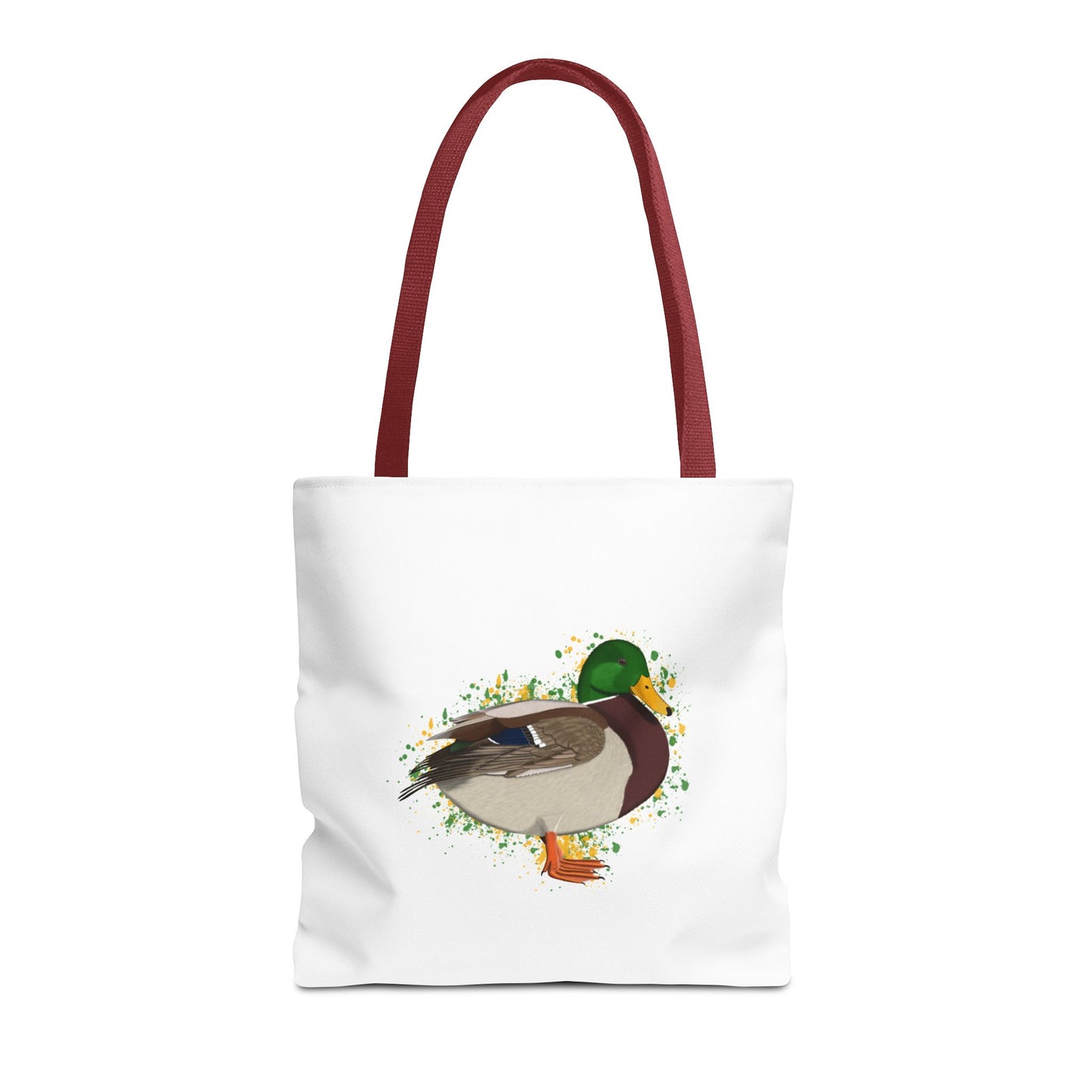 Stockente Tragetasche 40x40cm Vogel Tasche Weiß für Vogelbeobachter