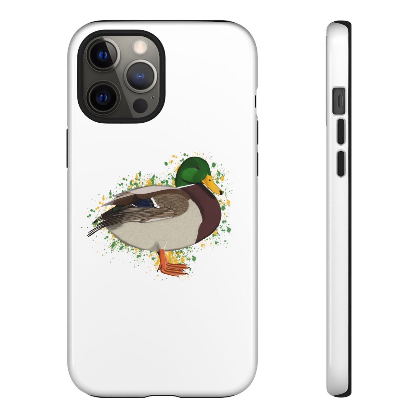 Stockente Ente Vogel iPhone & Google Pixel Vogelmotiv Handyhülle Weiß