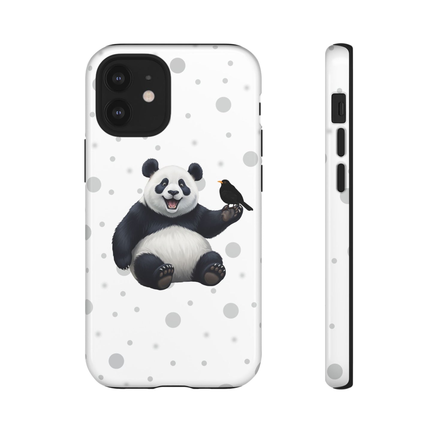Amsel mit Panda iPhone & Google Pixel Tiermotiv Handyhülle - Tierisch guter Schutz