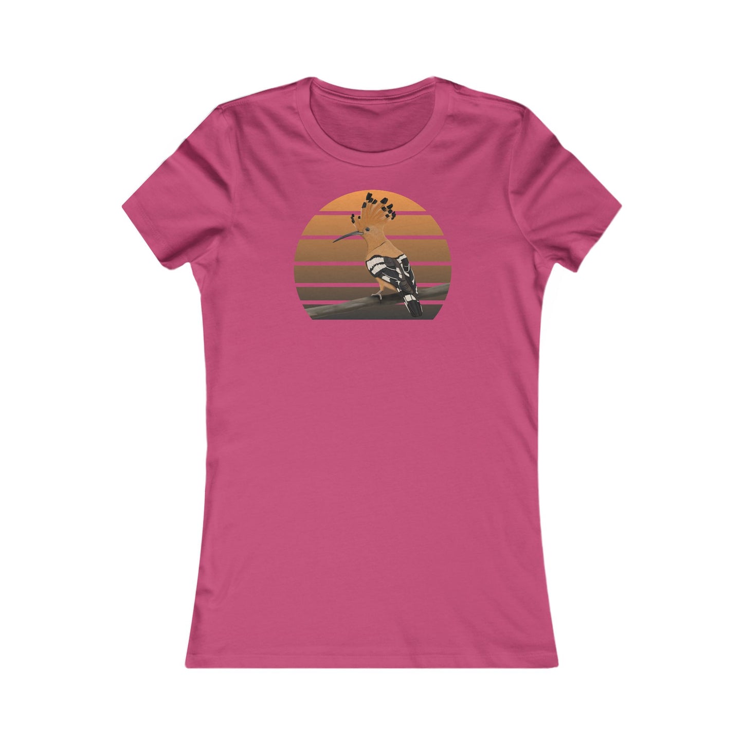 Wiedehopf Vogel T-Shirt Frauen mit Bird Graphic Tee Hintergrund