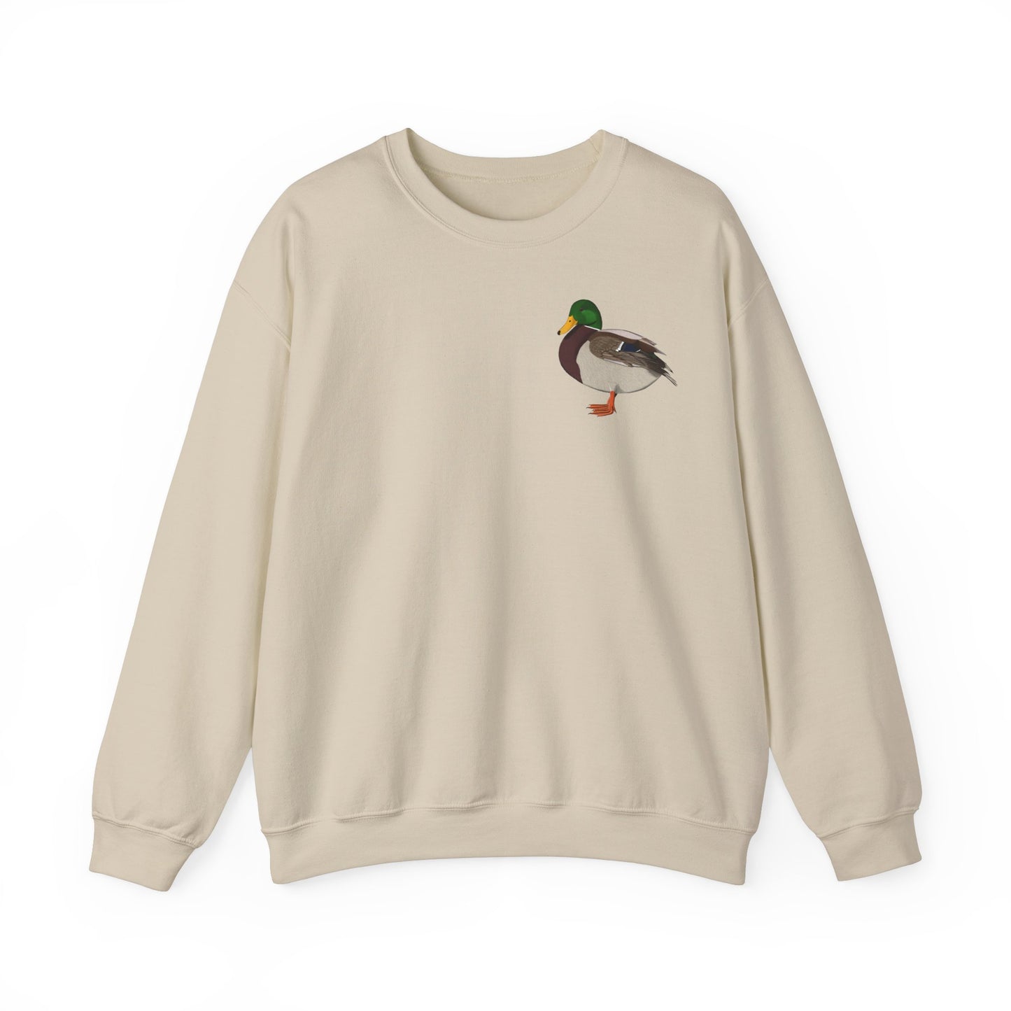 Stockente Vogel Sweatshirt Vogelmotiv in Dark Heather