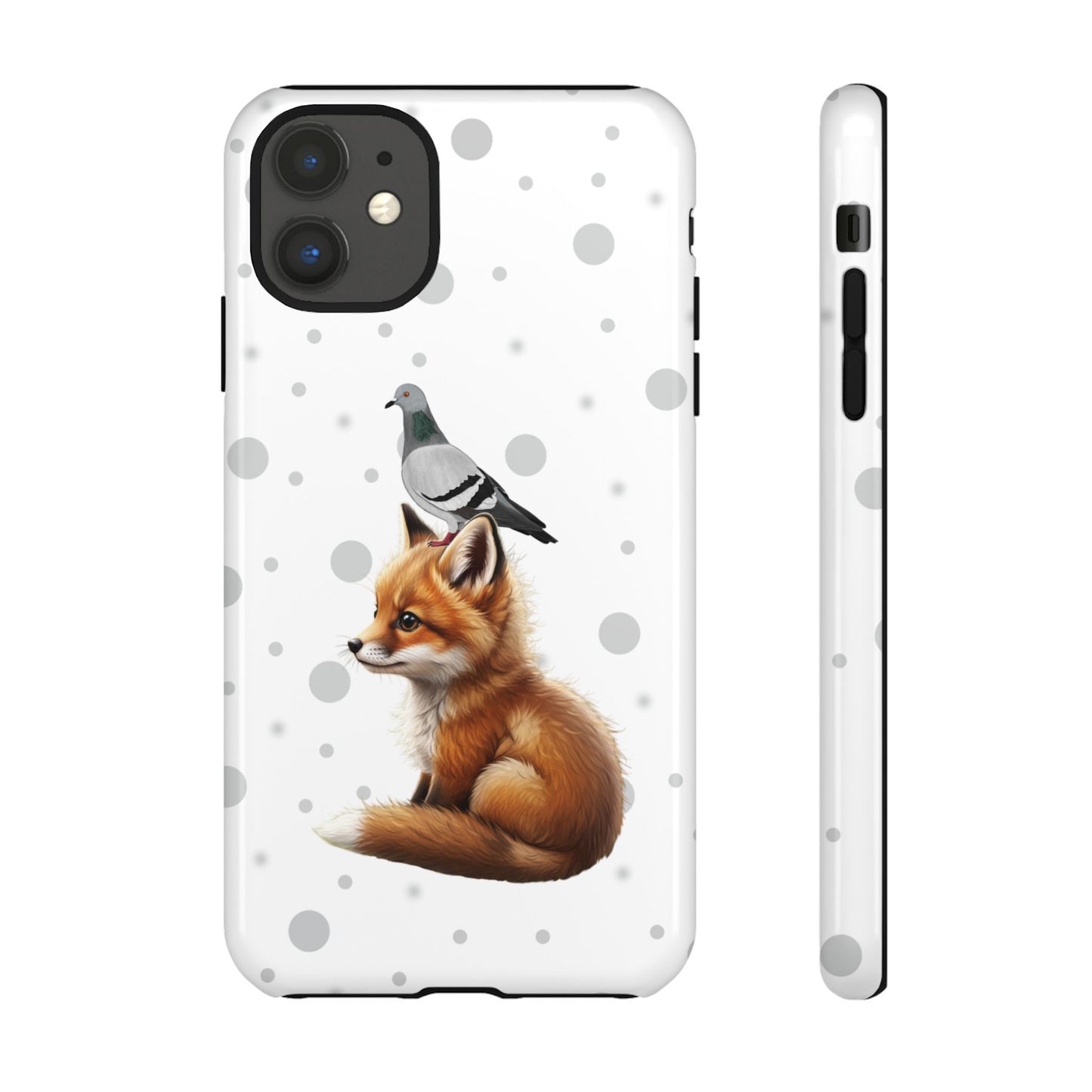 Taube mit Fuchs iPhone & Google Pixel Tiermotiv Handyhülle - Tierisch guter Schutz