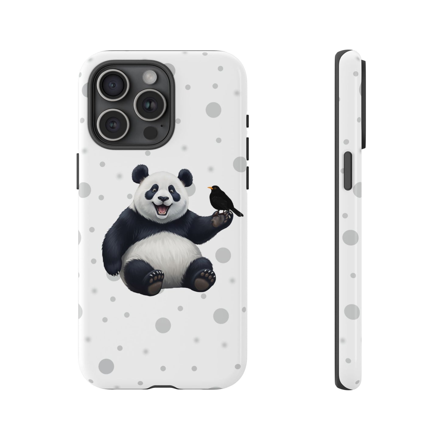 Amsel mit Panda iPhone & Google Pixel Tiermotiv Handyhülle - Tierisch guter Schutz