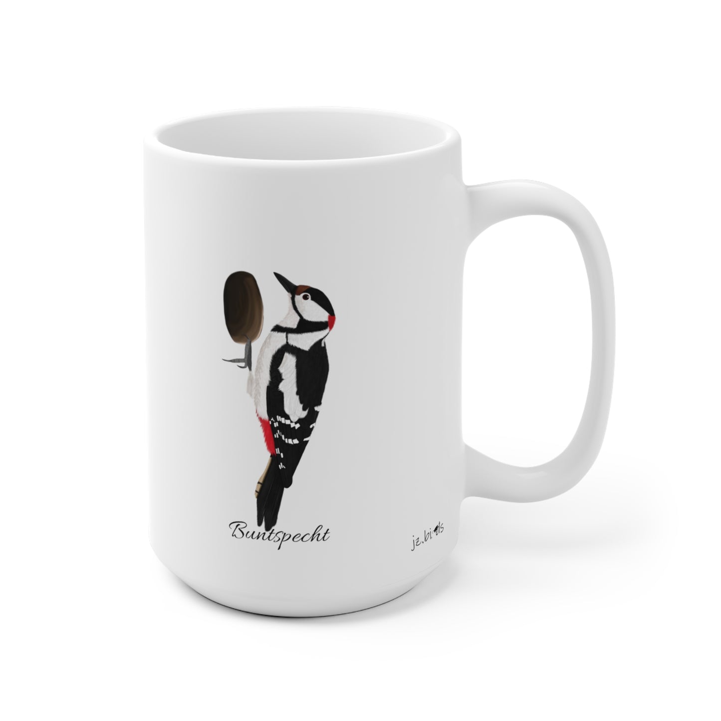 Buntspecht Tasse mit 11 oz Hintergrund