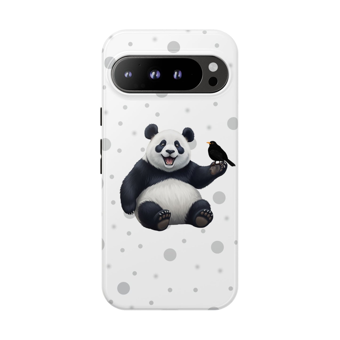 Amsel mit Panda iPhone & Google Pixel Tiermotiv Handyhülle - Tierisch guter Schutz