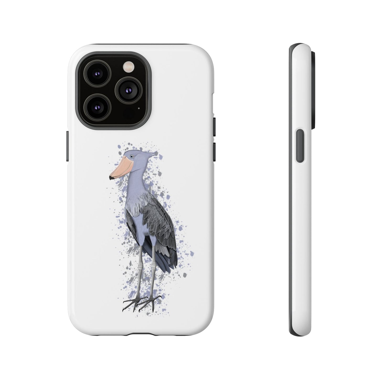 Schuhschnabel Vogel iPhone & Google Pixel Vogelmotiv Handyhülle Weiß