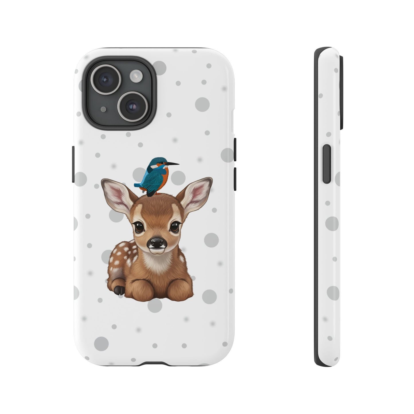 Eisvogel mit Rehkitz iPhone & Google Pixel Tiermotiv Handyhülle - Tierisch guter Schutz