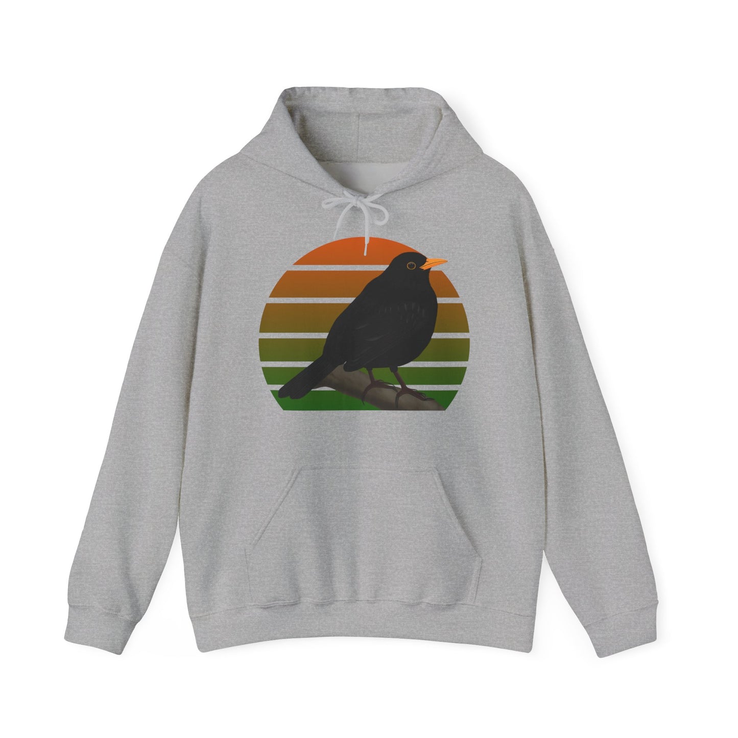 Amsel Hoodie - Vogel Kapuzenpullover für Vogelbeobachter & Vogelfreunde mit Vogelmotiv