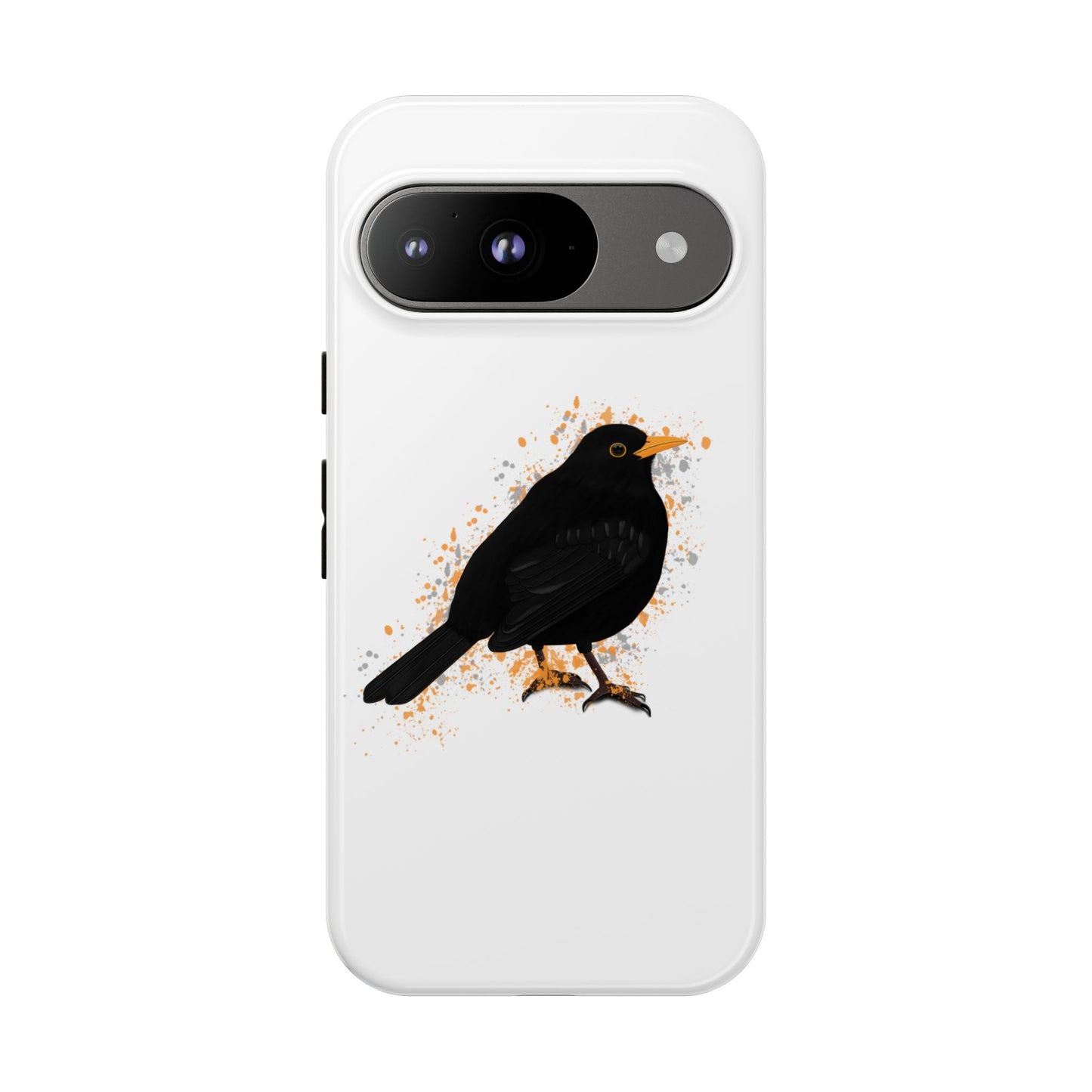 Amsel Vogel iPhone & Google Pixel Vogelmotiv Handyhülle Weiß