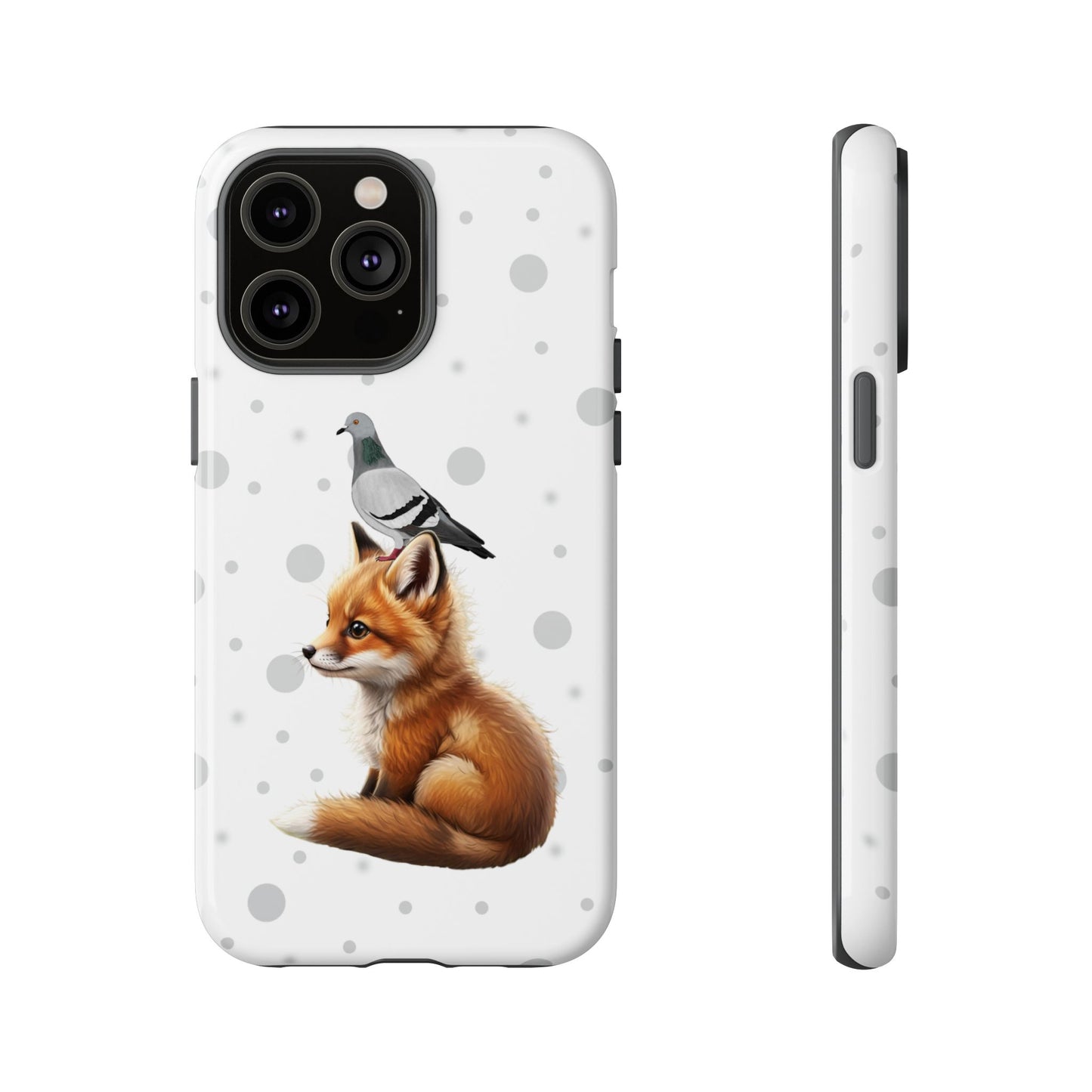 Taube mit Fuchs iPhone & Google Pixel Tiermotiv Handyhülle - Tierisch guter Schutz