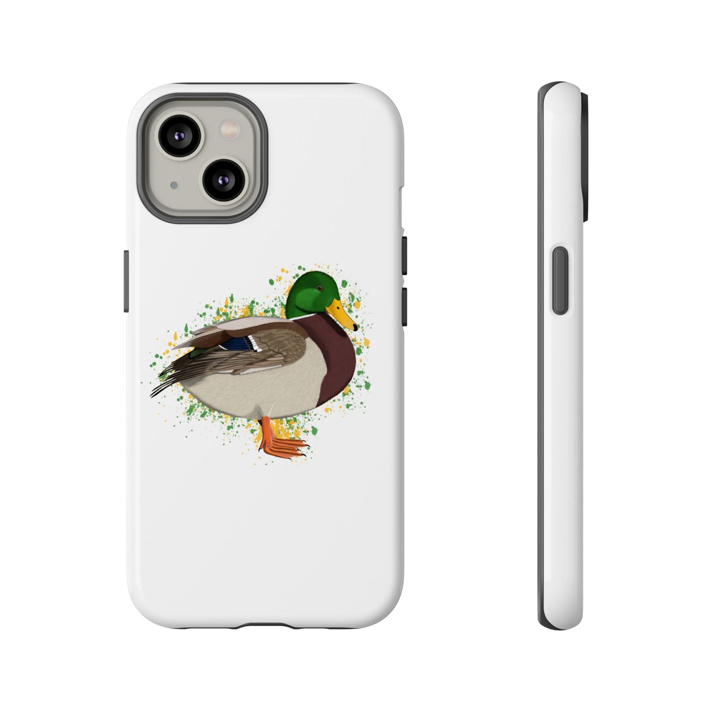 Stockente Ente Vogel iPhone & Google Pixel Vogelmotiv Handyhülle Weiß