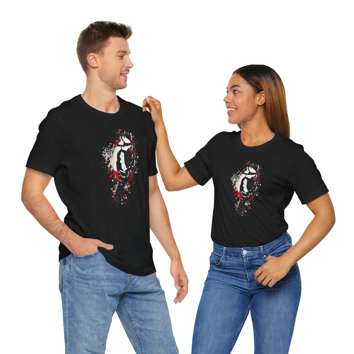 Buntspecht Vogel T-Shirt für Vogelfreunde