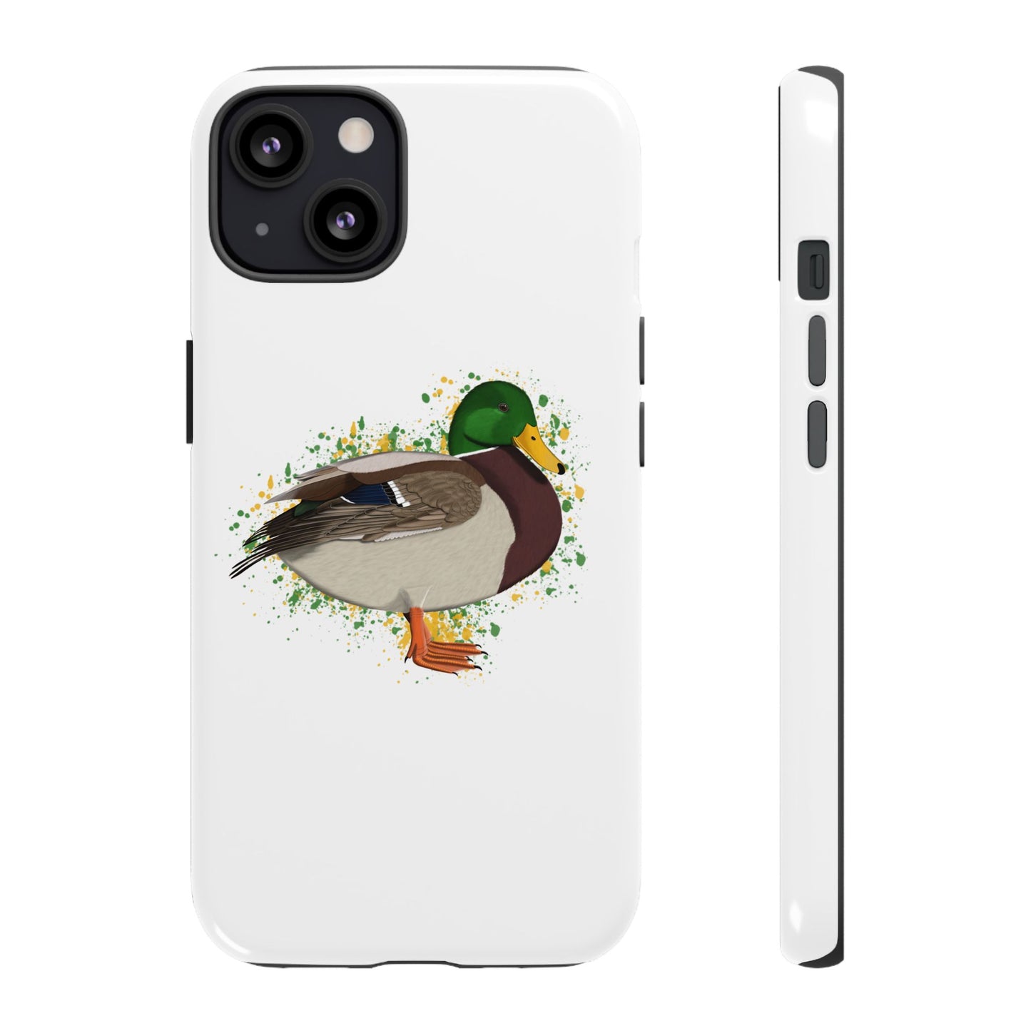 Stockente Ente Vogel iPhone & Google Pixel Vogelmotiv Handyhülle Weiß