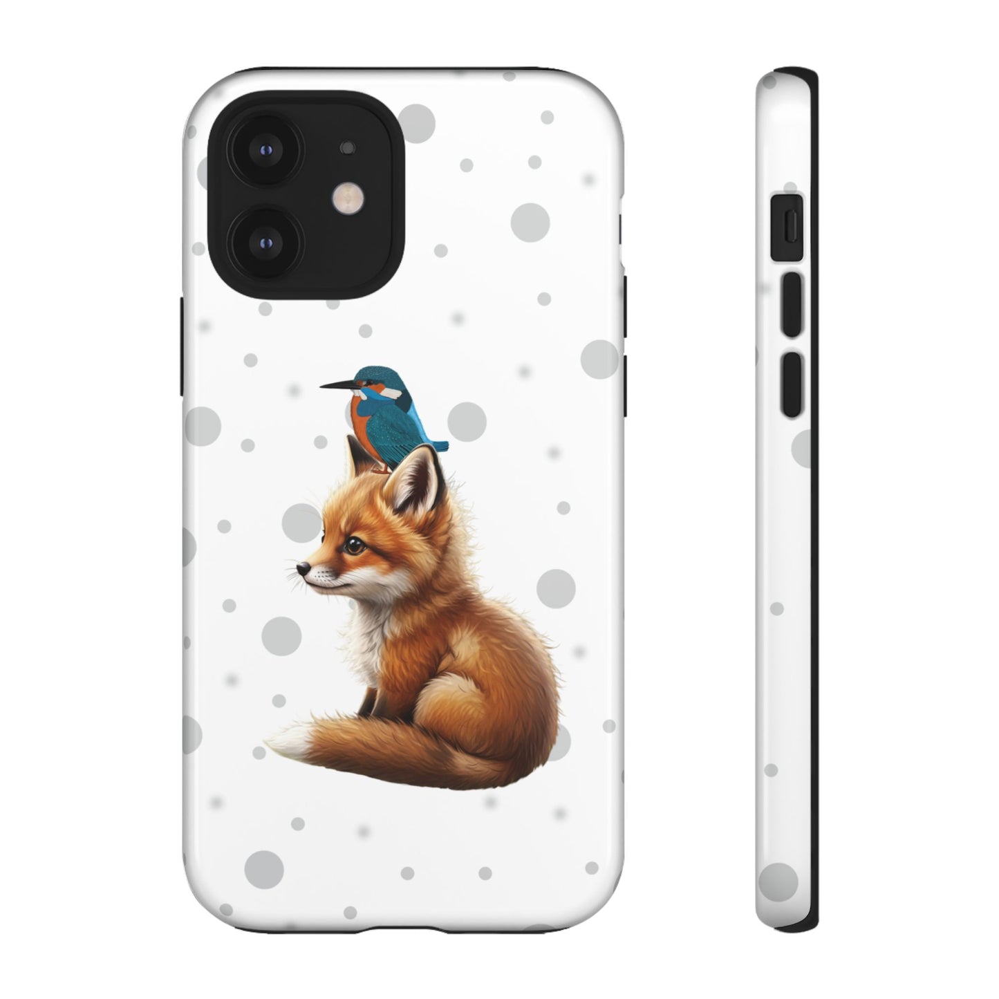 Eisvogel mit Fuchs iPhone & Google Pixel Tiermotiv Handyhülle - Tierisch guter Schutz