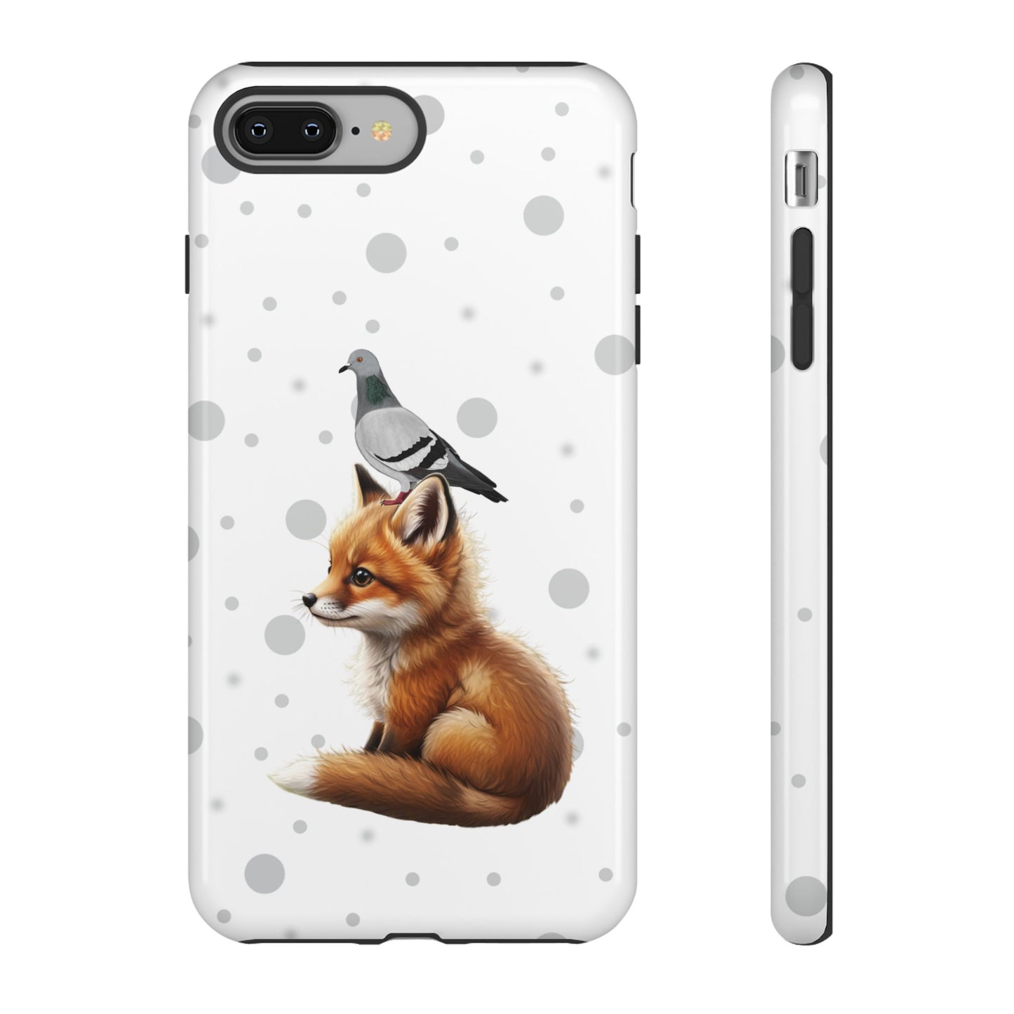 Taube mit Fuchs iPhone & Google Pixel Tiermotiv Handyhülle - Tierisch guter Schutz