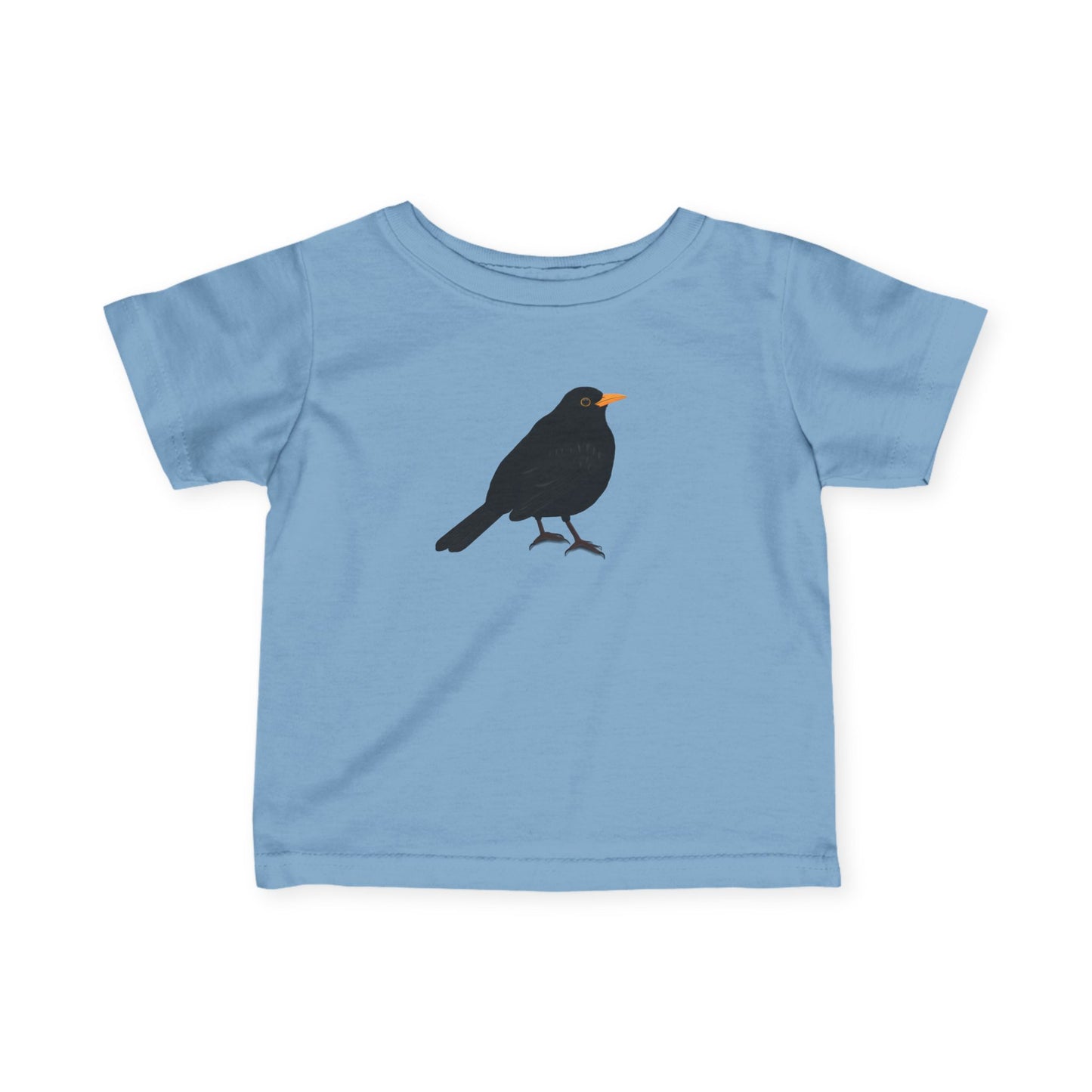 Süßes Amsel Vogel Tiermotiv T-Shirt für Babys und Kleinkinder