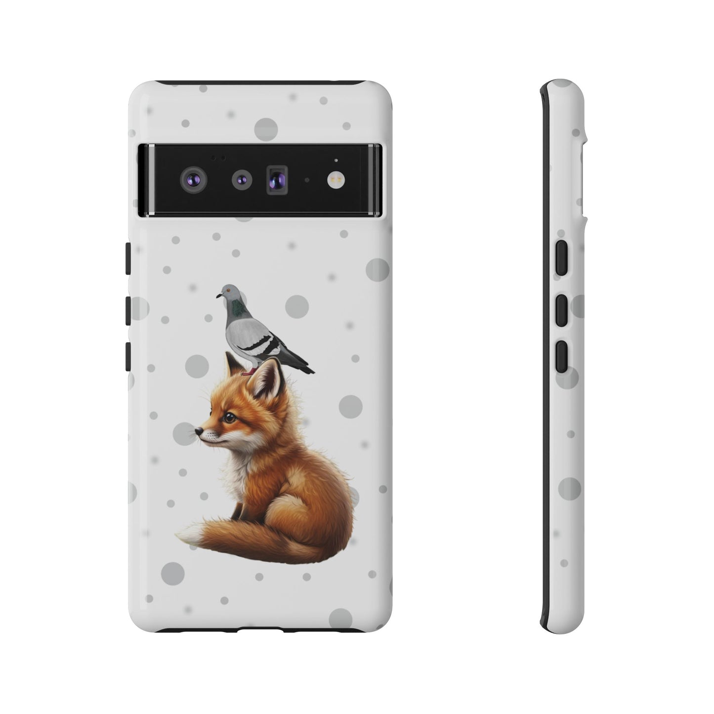 Taube mit Fuchs iPhone & Google Pixel Tiermotiv Handyhülle - Tierisch guter Schutz