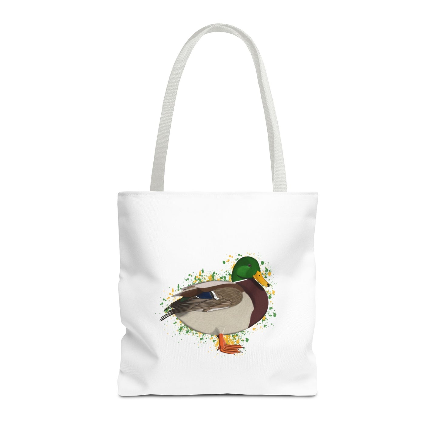 Stockente Tragetasche 40x40cm Vogel Tasche Weiß für Vogelbeobachter