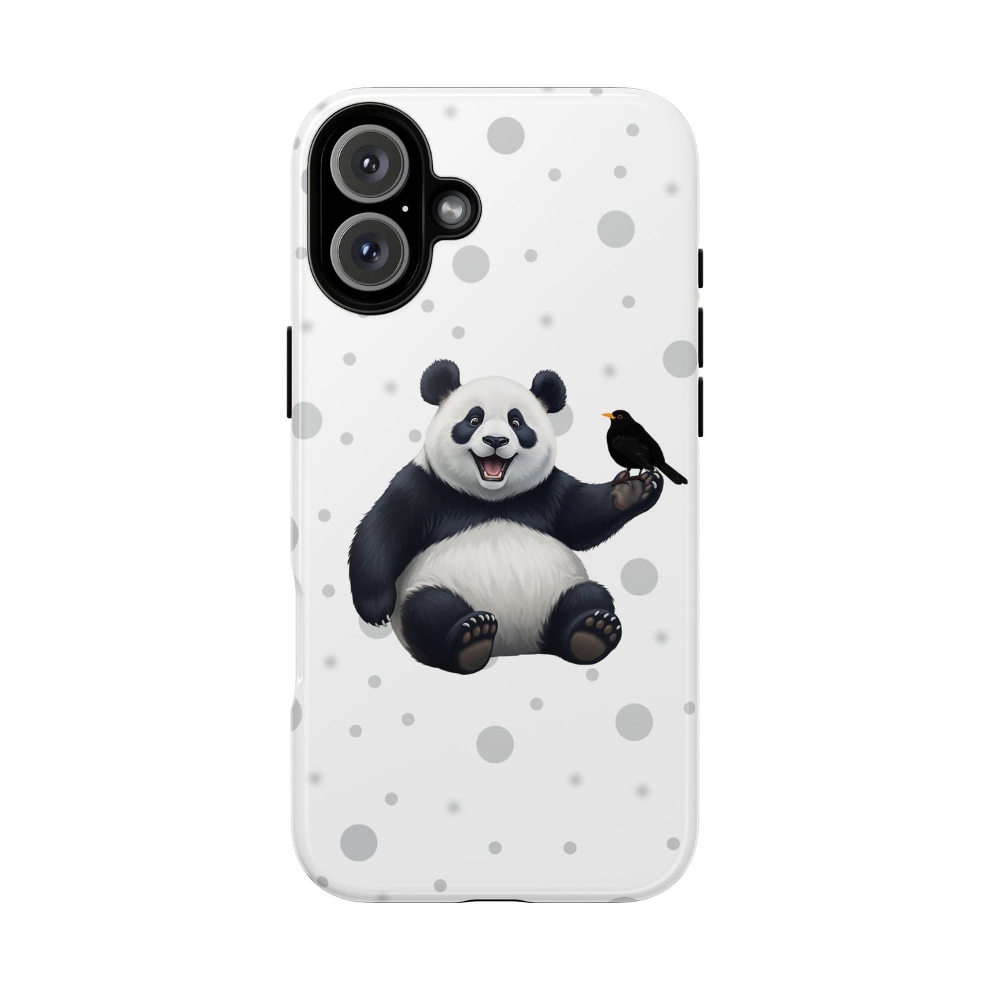 Amsel mit Panda iPhone & Google Pixel Tiermotiv Handyhülle - Tierisch guter Schutz